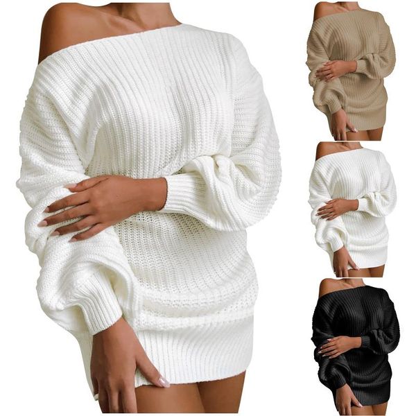 women's sweaters women oversized sweater knitted green o neck long sleeve pullover casual party club dresses knit dress, White;black
women's sweaters women oversized sweater knitted green o neck long sleeve pullover casual party club dresses knit dress, White;black