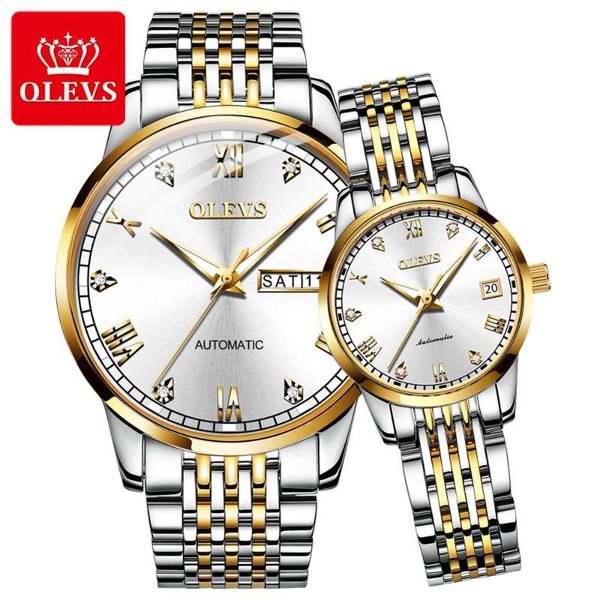 couple watches men's and women's mechanical grade luxury sapphire mirror waterproof luminous fashion casual banquet wristwatches, Slivery;brown
couple watches men's and women's mechanical grade luxury sapphire mirror waterproof luminous fashion casual banquet wristwatches, Slivery;brown