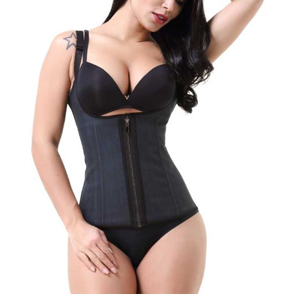 women's shapers women waist trainer tank slimming belt for tummy control workout sport girdle corsets 2-layer smooth latex zipper vest, Black;white
women's shapers women waist trainer tank slimming belt for tummy control workout sport girdle corsets 2-layer smooth latex zipper vest, Black;white