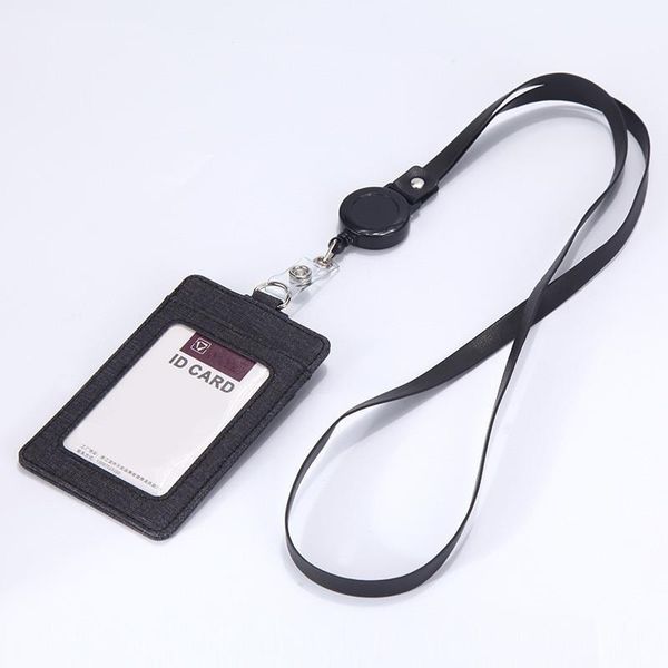 card holders retractable lanyards id badge holder leather porte bus pass case cover slip men women's bank strap cardholder, Brown;gray
card holders retractable lanyards id badge holder leather porte bus pass case cover slip men women's bank strap cardholder, Brown;gray
