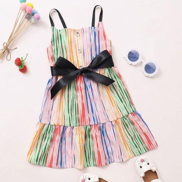 girl's dresses toddler kids baby girls rainbow slip dress bowknot princess beach summer girl clothes vestidos de verano, Red;yellow
girl's dresses toddler kids baby girls rainbow slip dress bowknot princess beach summer girl clothes vestidos de verano, Red;yellow