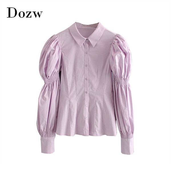 women fashion puff long sleeve blouses ladies solid casual blouse chic office turn down collar shirt tunic blusas mujer 210414, White
women fashion puff long sleeve blouses ladies solid casual blouse chic office turn down collar shirt tunic blusas mujer 210414, White