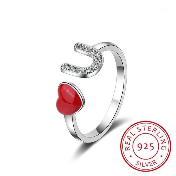 cluster rings fashion 925 sterling red heart dazzling micro cz u letter ring for women engagement adjustable anillos s-r250, Golden;silver
cluster rings fashion 925 sterling red heart dazzling micro cz u letter ring for women engagement adjustable anillos s-r250, Golden;silver