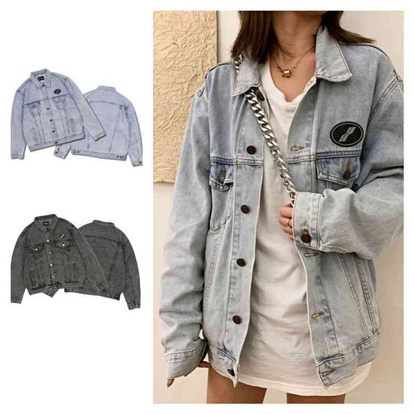 designerhigh new denim jacket men's and women's loose lazy autumn winter vintage jacket alencaiga, Black;brown
designerhigh new denim jacket men's and women's loose lazy autumn winter vintage jacket alencaiga, Black;brown