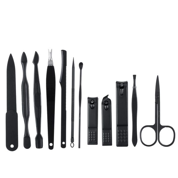 12pcs stainless steel pedicure nail clipper set professional manicure beauty tools kit cuticle eagle hook tweezer - grey
12pcs stainless steel pedicure nail clipper set professional manicure beauty tools kit cuticle eagle hook tweezer - grey