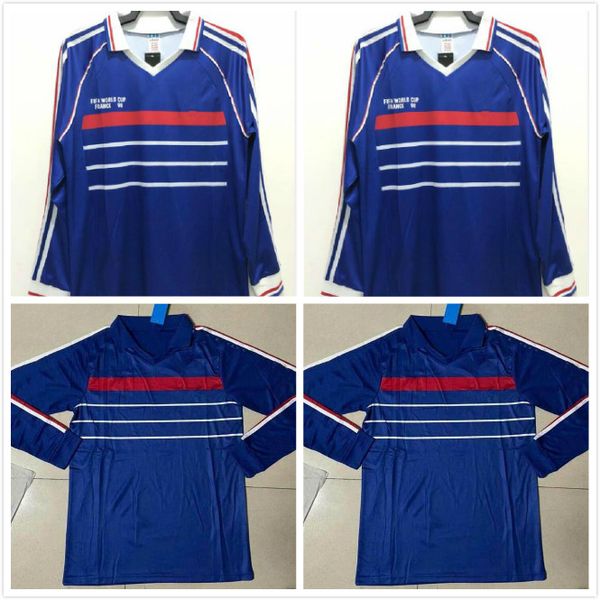 long sleeve 1984 1998 zidane henry soccer jerseys world cup retro blanc guivarch football jersey djorkaeff trezeguet deschamps maillot de fo, Black;yellow
long sleeve 1984 1998 zidane henry soccer jerseys world cup retro blanc guivarch football jersey djorkaeff trezeguet deschamps maillot de fo, Black;yellow
