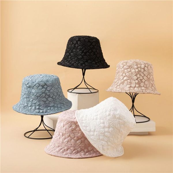 wide brim hats flower bucket hat women summer outdoor travel fishing sun bob cotton panama fisherman basin caps, Blue;gray
wide brim hats flower bucket hat women summer outdoor travel fishing sun bob cotton panama fisherman basin caps, Blue;gray