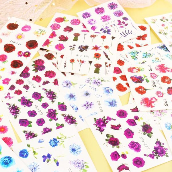 24pcs flower water nail stickers decals daisy rose transfer tip watermark flora painting slider manicure decoration1, Black
24pcs flower water nail stickers decals daisy rose transfer tip watermark flora painting slider manicure decoration1, Black