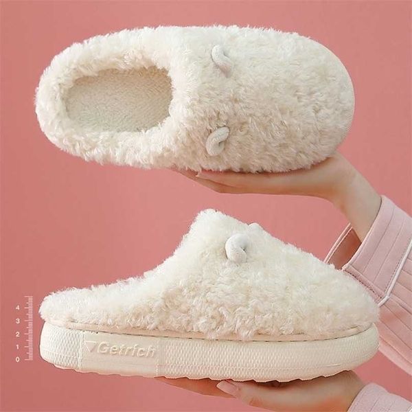 soft fluffy fur winter home plush slipper cute cartoon ear platform slides warm indoor house men couple furry shoes 211110, Black
soft fluffy fur winter home plush slipper cute cartoon ear platform slides warm indoor house men couple furry shoes 211110, Black