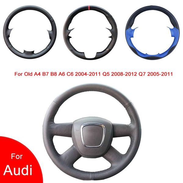 steering wheel covers breathable hand-stitched artificial leather car cover for old a4 b7 b8 a6 c6 2004-2011 q5 2008-2012 q7 2005-2011
steering wheel covers breathable hand-stitched artificial leather car cover for old a4 b7 b8 a6 c6 2004-2011 q5 2008-2012 q7 2005-2011