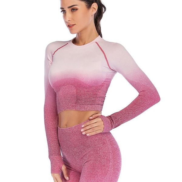 yoga outfits 2021 women seamless shirts long sleeve crop fitness gym workout running clothes sportswear neck, White;red
yoga outfits 2021 women seamless shirts long sleeve crop fitness gym workout running clothes sportswear neck, White;red