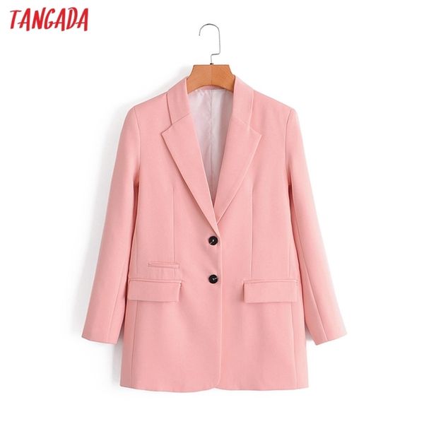 women pink blazer coat vintage notched collar long sleeve fashion female chic da125 210416, Black
women pink blazer coat vintage notched collar long sleeve fashion female chic da125 210416, Black