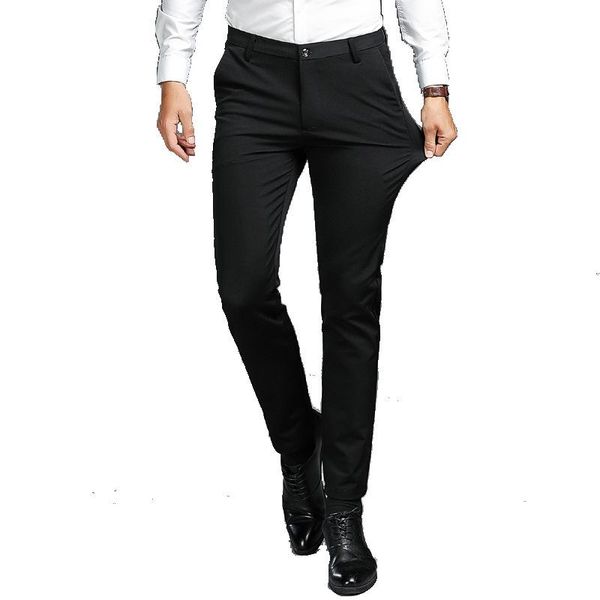 men's suits & blazers pantalon homme 2021 business dress pants solid color slim fit formal office suit pant streetwear man casual trous, White;black
men's suits & blazers pantalon homme 2021 business dress pants solid color slim fit formal office suit pant streetwear man casual trous, White;black