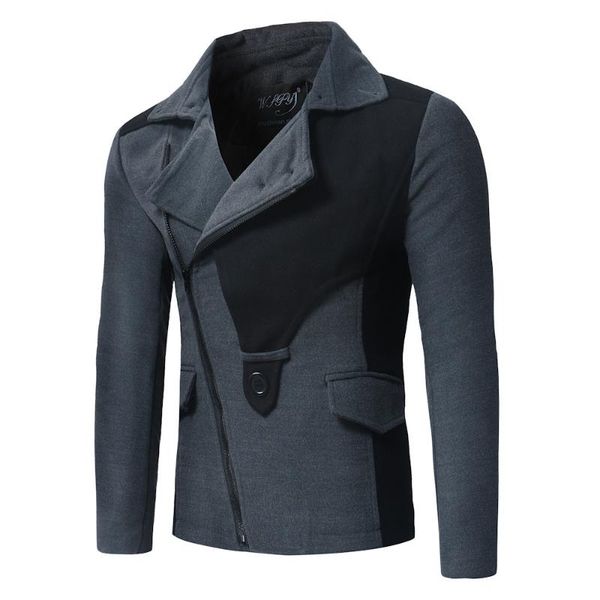 men's jackets autumn winter color matching jacket individuality slim stitching personality relaxation dig bag cover 470380, Black;brown
men's jackets autumn winter color matching jacket individuality slim stitching personality relaxation dig bag cover 470380, Black;brown