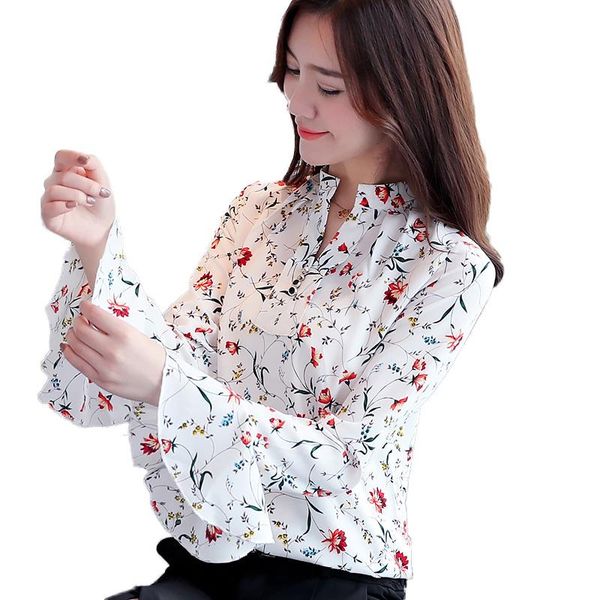 women's blouses & shirts daiqianni floral chiffon blouse women 2021 autumn flare sleeve v-neck camisas feminina white blue casual blusa
women's blouses & shirts daiqianni floral chiffon blouse women 2021 autumn flare sleeve v-neck camisas feminina white blue casual blusa