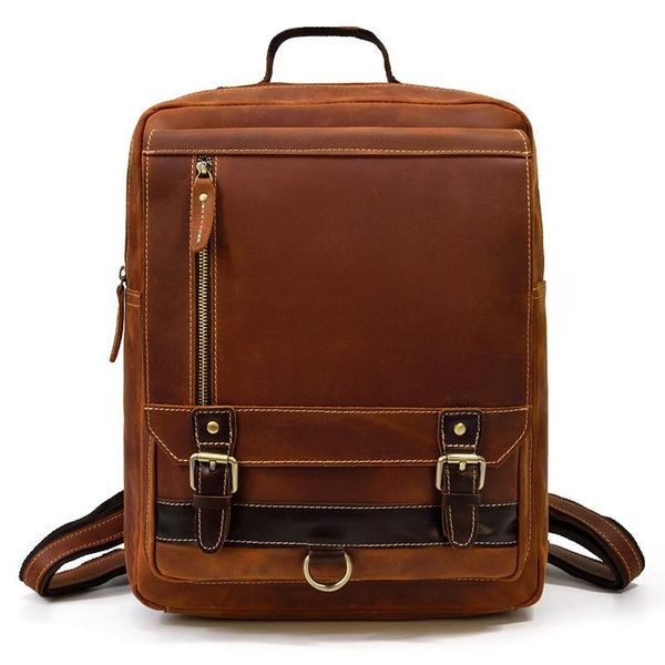 backpack retro backpacks real genuine leather men shoulder bag large capacity multi-pocket lapbags school outbound luggage gift
backpack retro backpacks real genuine leather men shoulder bag large capacity multi-pocket lapbags school outbound luggage gift