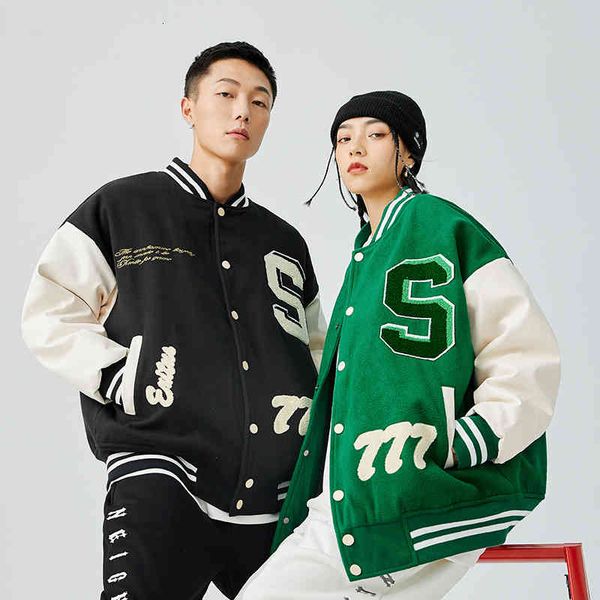 men coat men's jackets winter cotton jacket baseball american street flocking men's loose casual couple large, Black;brown
men coat men's jackets winter cotton jacket baseball american street flocking men's loose casual couple large, Black;brown