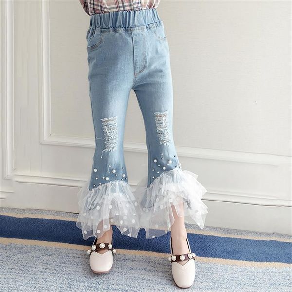 girls jeans denim pants patchwork lace children ruffle for baby boot cut trousers, Blue
girls jeans denim pants patchwork lace children ruffle for baby boot cut trousers, Blue