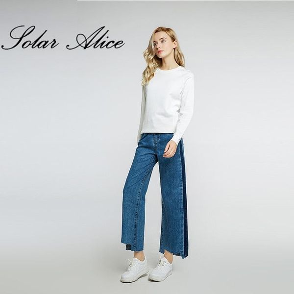 spring women's wide leg jeans plus size 26-40 flares pants big straight mid waist ankle-length trousers, Blue
spring women's wide leg jeans plus size 26-40 flares pants big straight mid waist ankle-length trousers, Blue