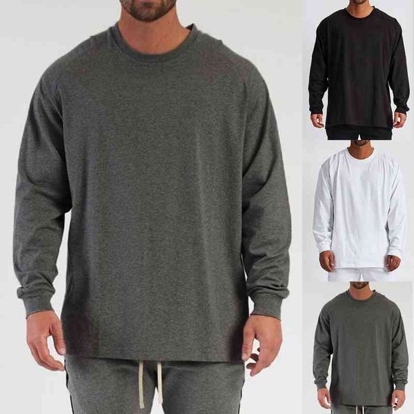 men pullovers long sve plus size stylish t-shirt loose round neck solid color pullover port casual sweaters male, White;black
men pullovers long sve plus size stylish t-shirt loose round neck solid color pullover port casual sweaters male, White;black