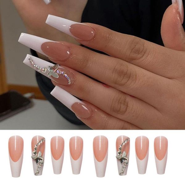 false nails 24pcs/box detachable coffin artificial full cover nail tips wearable fake butterfly ballerina tip, Red;gold
false nails 24pcs/box detachable coffin artificial full cover nail tips wearable fake butterfly ballerina tip, Red;gold
