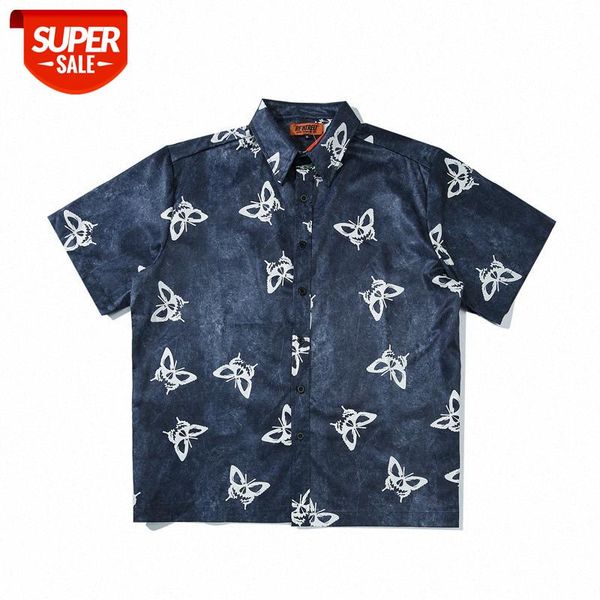 butterfly personality printed shirt men's loose wide version drop shoulders #qh94, White;black
butterfly personality printed shirt men's loose wide version drop shoulders #qh94, White;black