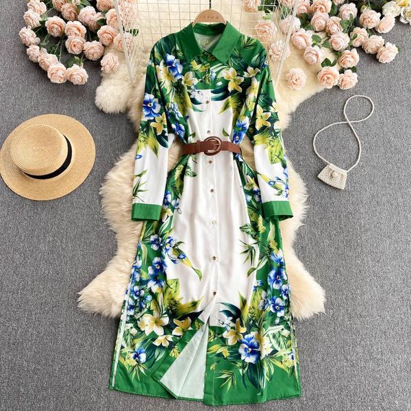 casual dresses spring autumn women shirt collar slim printed long-sleeved a-line dress 2021 fashion elegant clothes vestidos de mujer t388, Black;gray
casual dresses spring autumn women shirt collar slim printed long-sleeved a-line dress 2021 fashion elegant clothes vestidos de mujer t388, Black;gray