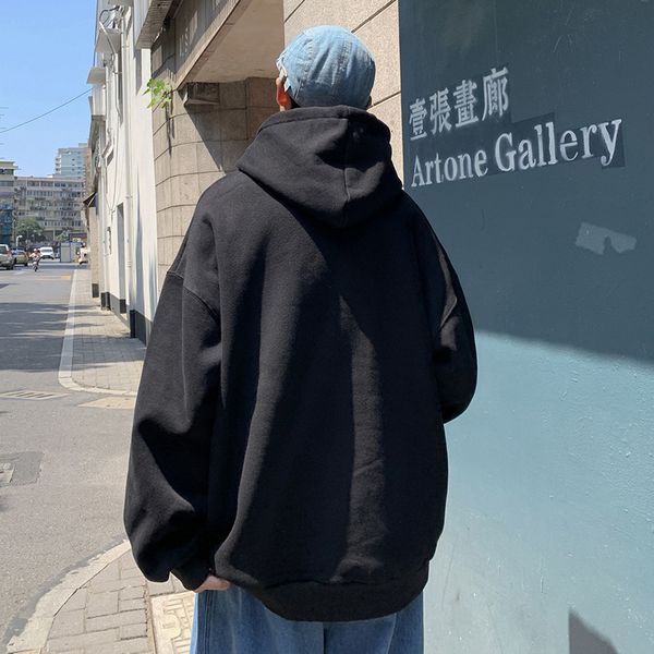 hoodies sweatshirts sweater men's with plush thi hooded couple's autumn and winter big size loose trend versatile coat, Black
hoodies sweatshirts sweater men's with plush thi hooded couple's autumn and winter big size loose trend versatile coat, Black
