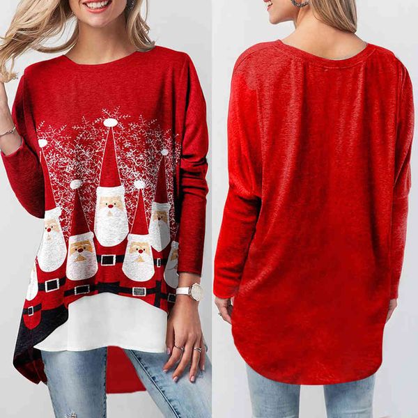women's plus size 2021 large christmas printing fake two round ne long sleeve t-shirt for women
women's plus size 2021 large christmas printing fake two round ne long sleeve t-shirt for women