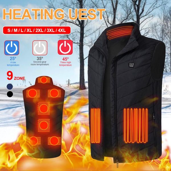 heated vest jacket 9 heating zones usb men winter electrically sleeveless travel outdoor waistcoat men's vests, Black;white
heated vest jacket 9 heating zones usb men winter electrically sleeveless travel outdoor waistcoat men's vests, Black;white