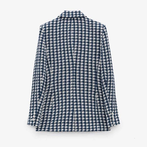 women's suits & blazers personalised elegant female jacket shawl ollar breasted raw ee houndstooth tweed blazer, White;black
women's suits & blazers personalised elegant female jacket shawl ollar breasted raw ee houndstooth tweed blazer, White;black