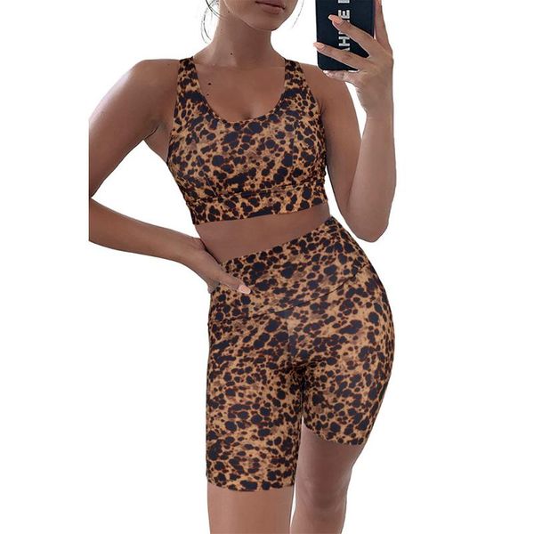 yoga outfit 2021 wear women's clothing leopard printed suit sports fitness cycling gym set women work out shorts
yoga outfit 2021 wear women's clothing leopard printed suit sports fitness cycling gym set women work out shorts