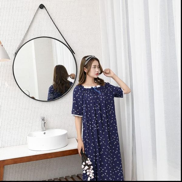 nightdress short sleeve cotton women sleepwear xl loose princess bathrobe home service printing lace nightgown badjas, Black;red
nightdress short sleeve cotton women sleepwear xl loose princess bathrobe home service printing lace nightgown badjas, Black;red