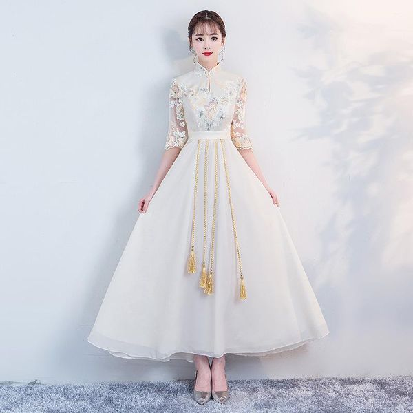 ethnic clothing perspective sleeve cheongsam exquisite tassel embroidery floral qipao chinese mandarin collar chorus hostess banquet dr, Red
ethnic clothing perspective sleeve cheongsam exquisite tassel embroidery floral qipao chinese mandarin collar chorus hostess banquet dr, Red