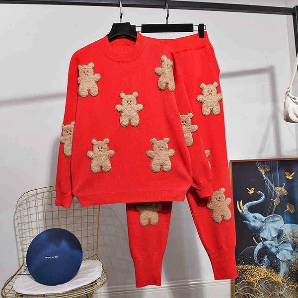 women's two piece pants red black knitted tracksuits women outfits cartoon patch design pullover sweater pencil set loose fa ryiv, White
women's two piece pants red black knitted tracksuits women outfits cartoon patch design pullover sweater pencil set loose fa ryiv, White