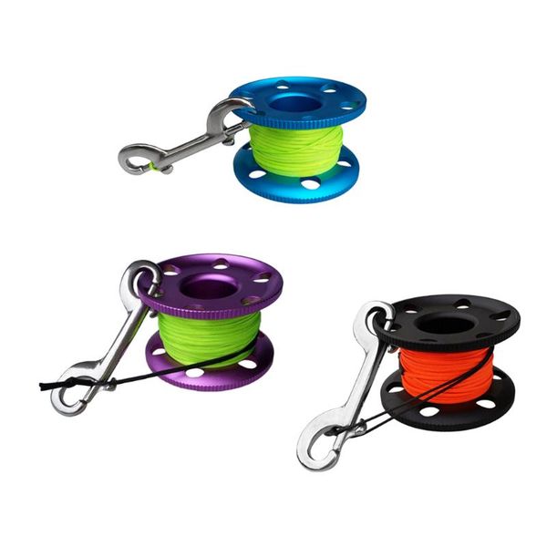 pool & accessories 20/30/50m scuba diving aluminium finger spool reel line with stainless steel snap bolt clip
pool & accessories 20/30/50m scuba diving aluminium finger spool reel line with stainless steel snap bolt clip