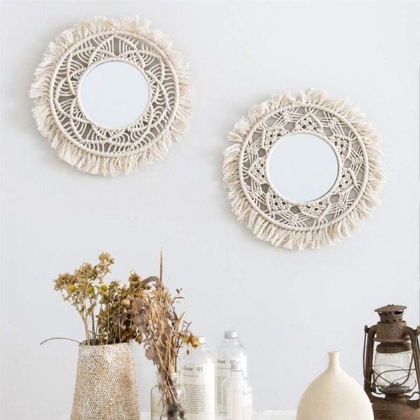 mirrors bohemian round macrame wall hanging cotton rope hand-woven mandala tapestry art boho home decor frame christmas gift
mirrors bohemian round macrame wall hanging cotton rope hand-woven mandala tapestry art boho home decor frame christmas gift