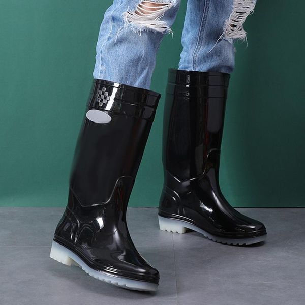 boots women rubber rainboots british classic high tube waterproof shoes for womentall rain female knee-high, Black
boots women rubber rainboots british classic high tube waterproof shoes for womentall rain female knee-high, Black