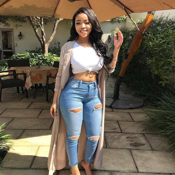 women's skinny distressed denim jeans high waist women cut out autumn winter 2021 pencil pants fashion street style trousers, Blue
women's skinny distressed denim jeans high waist women cut out autumn winter 2021 pencil pants fashion street style trousers, Blue