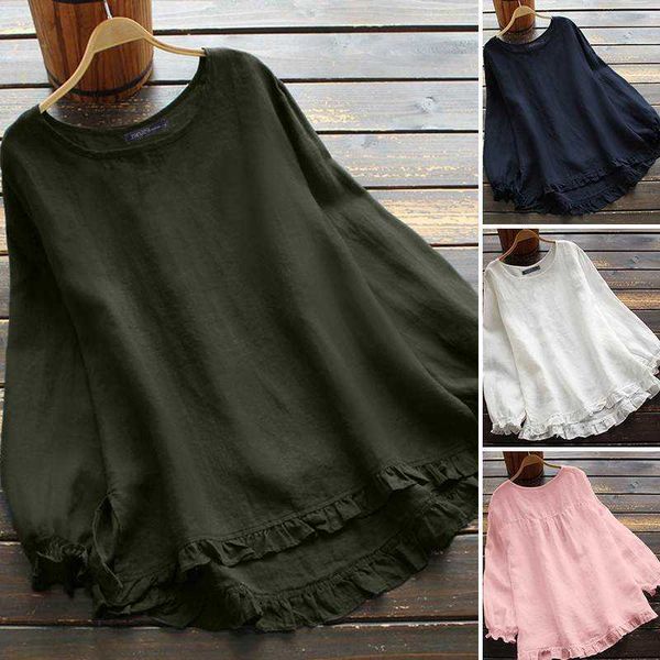women's blouses & shirts blouses plus size vintage ruffle spring blouse casual long sleeve blusas female o neck tunic ch v76k, White
women's blouses & shirts blouses plus size vintage ruffle spring blouse casual long sleeve blusas female o neck tunic ch v76k, White