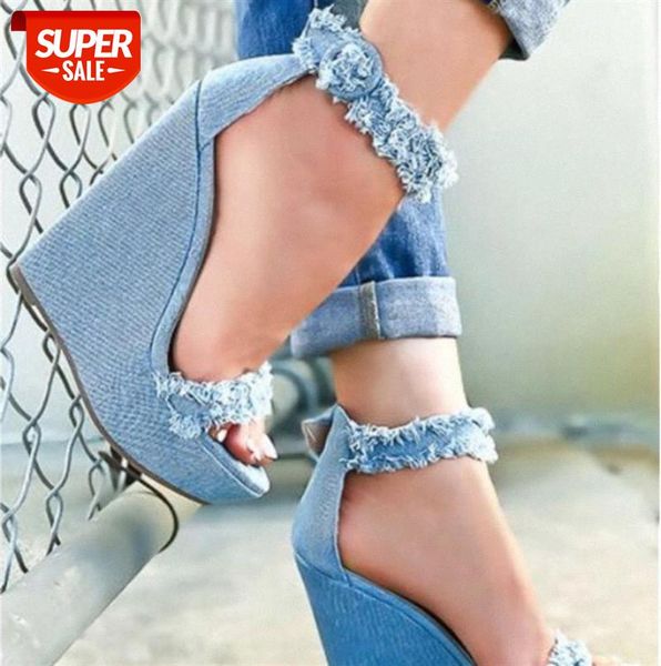 zi ling 2018 european denim furry wedge high heel sandals large size women's shoes #od1v, Black
zi ling 2018 european denim furry wedge high heel sandals large size women's shoes #od1v, Black