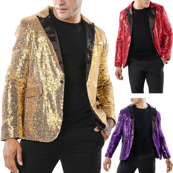 men's suits & blazers european and american performance dress, gold sequined suit, korean nightclub, men's clothing, emcee, studio, White;black
men's suits & blazers european and american performance dress, gold sequined suit, korean nightclub, men's clothing, emcee, studio, White;black