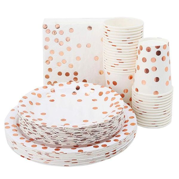 disposable dinnerware rose gold paper party supplies birthday decorations kids plates set for baby shower favor
disposable dinnerware rose gold paper party supplies birthday decorations kids plates set for baby shower favor