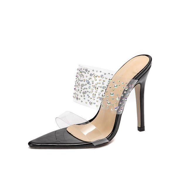 clear shoes high heels pvc open toe slip-on women slippers de mujer party transparent 2021 summer woman, Black
clear shoes high heels pvc open toe slip-on women slippers de mujer party transparent 2021 summer woman, Black