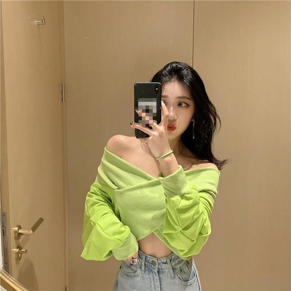 women's hoodies & sweatshirts slash neck crop clothes fashion brand autumn style women off shoulder club pullovers ladies sweatshir, Black
women's hoodies & sweatshirts slash neck crop clothes fashion brand autumn style women off shoulder club pullovers ladies sweatshir, Black