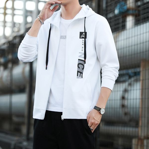 2021 new student sweater men's hooded spring and autumn thin zipper cardigan casual youth pullover coat, Black
2021 new student sweater men's hooded spring and autumn thin zipper cardigan casual youth pullover coat, Black