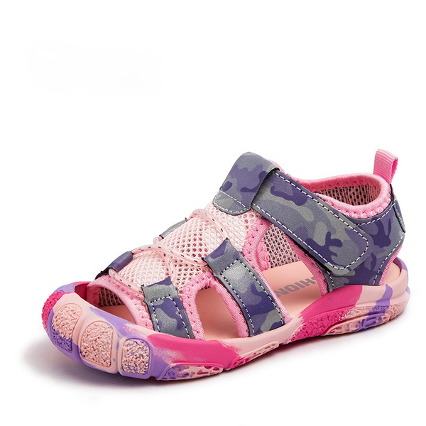 children flat sandals for girls summer comfortable non-slip sports shoe boy beach sandals kids mesh breathable sneakers, Black;red
children flat sandals for girls summer comfortable non-slip sports shoe boy beach sandals kids mesh breathable sneakers, Black;red