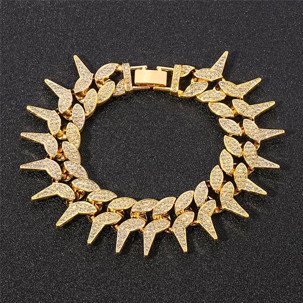full iced out 23mm bling heavy cuban thorns link chain crystal pave men's bracelets hip hop jewelry birthday party gift link,, Black
full iced out 23mm bling heavy cuban thorns link chain crystal pave men's bracelets hip hop jewelry birthday party gift link,, Black