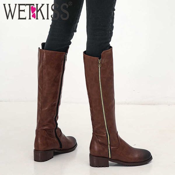 wetkiss motorcycle boots women thick heels boot female zip knee high shoes ladies round toe casual shoes winter plus size 34-48 210630, Black
wetkiss motorcycle boots women thick heels boot female zip knee high shoes ladies round toe casual shoes winter plus size 34-48 210630, Black