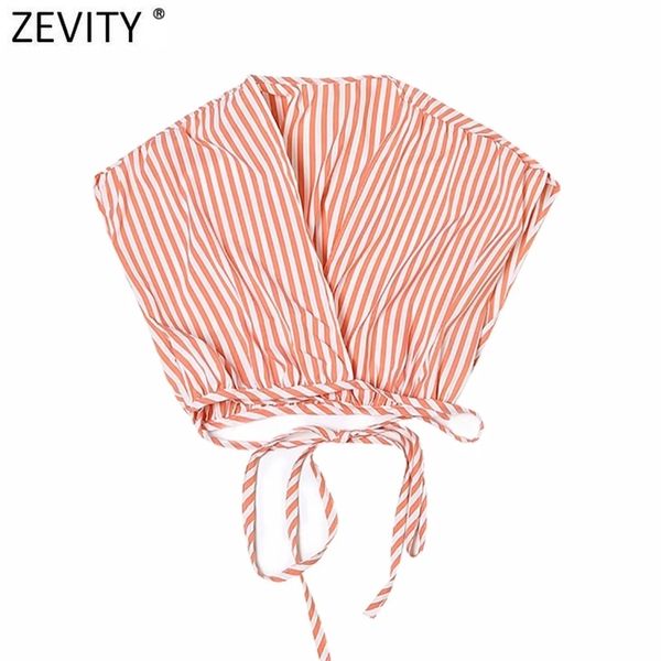women deep v neck stripe print short blouse female hem lace up bandage kimono shirt chic blusas crop ls9283 210420, White
women deep v neck stripe print short blouse female hem lace up bandage kimono shirt chic blusas crop ls9283 210420, White
